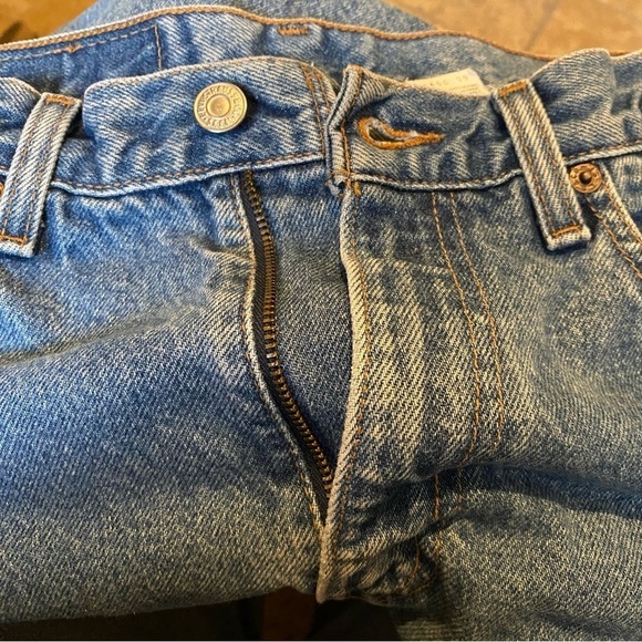Vintage LEVI’S Blue Relaxed Straight Leg Jeans Size 32 - Picture 3 of 10